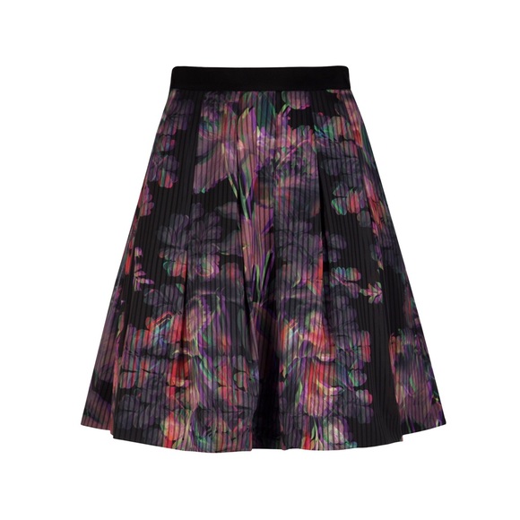 Ted Baker Jadzia Holographic Halftone A-Line Skirt - Picture 6 of 7